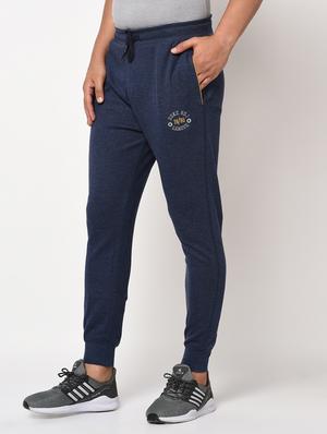 navy blue solid jogger - 17543441 - Standard Image - 2
