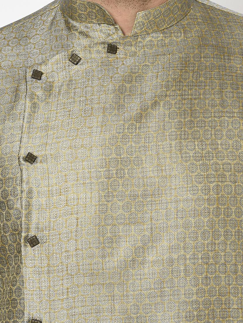green self design kurta pyjama ethnic wear set - 17543531 - Zoom Image - 4