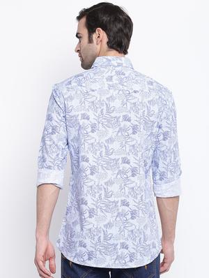 floral striped casual shirt - 17543570 - Standard Image - 3
