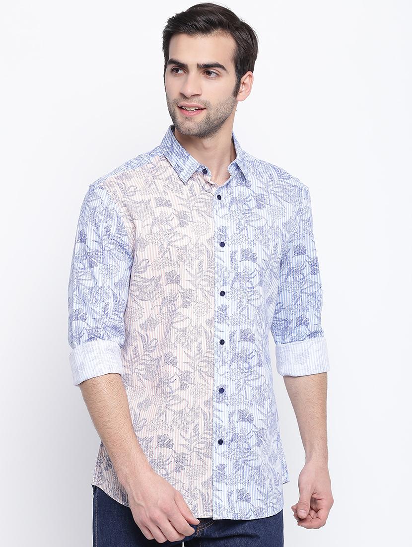 floral striped casual shirt - 17543570 - Zoom Image - 1