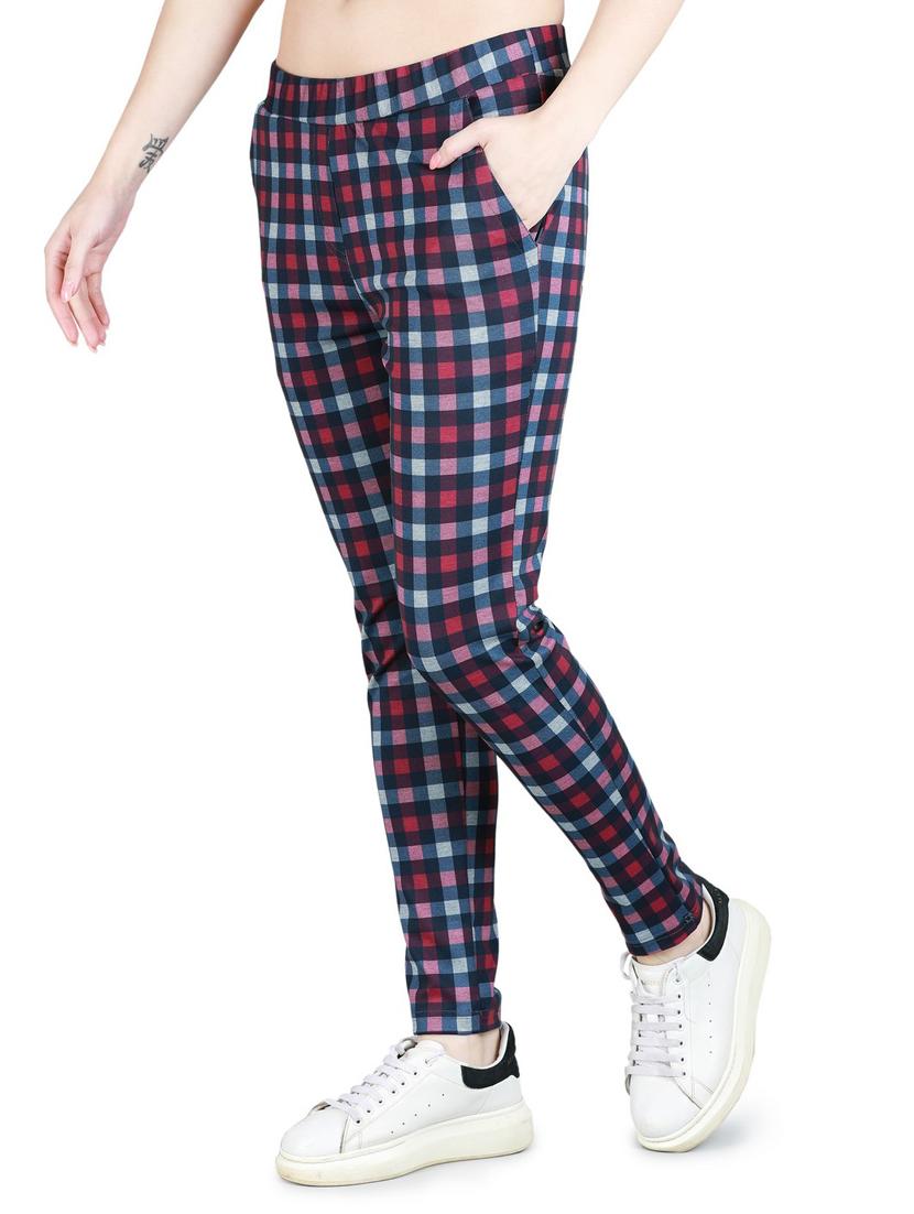 mid rise checkered jeggings - 17543608 - Zoom Image - 2
