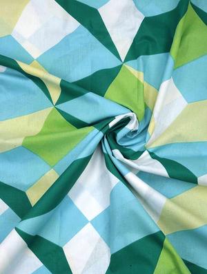 good homes triangle 144 tc cotton double bed sheet with 2 pillow covers- blue - 17543616 - Standard Image - 5