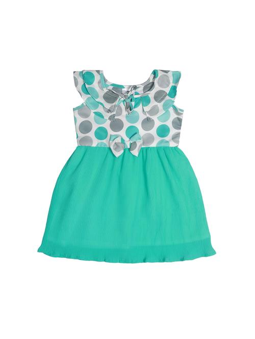 green polyester frock - 17543620 - Standard Image - 1