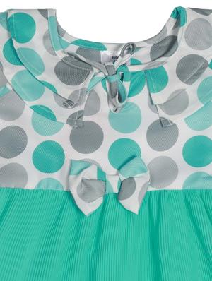green polyester frock - 17543620 - Standard Image - 3