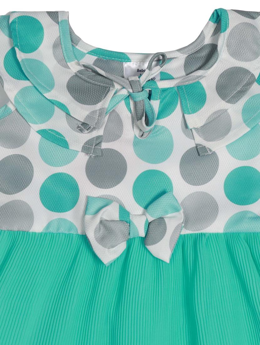 green polyester frock - 17543620 - Zoom Image - 3