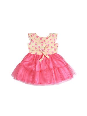 pink polyester frock - 17543621 - Standard Image - 2