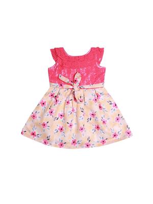 yellow polyester frock - 17543622 - Standard Image - 2