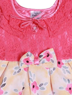 yellow polyester frock - 17543622 - Standard Image - 3