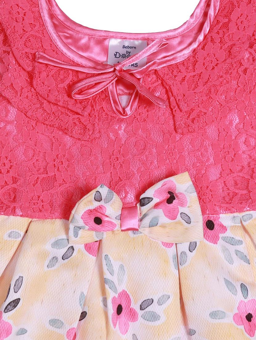 yellow polyester frock - 17543622 - Zoom Image - 3