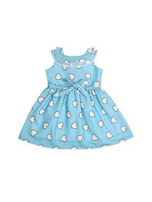 blue polyester frock - 17543626 - Standard Image - 2