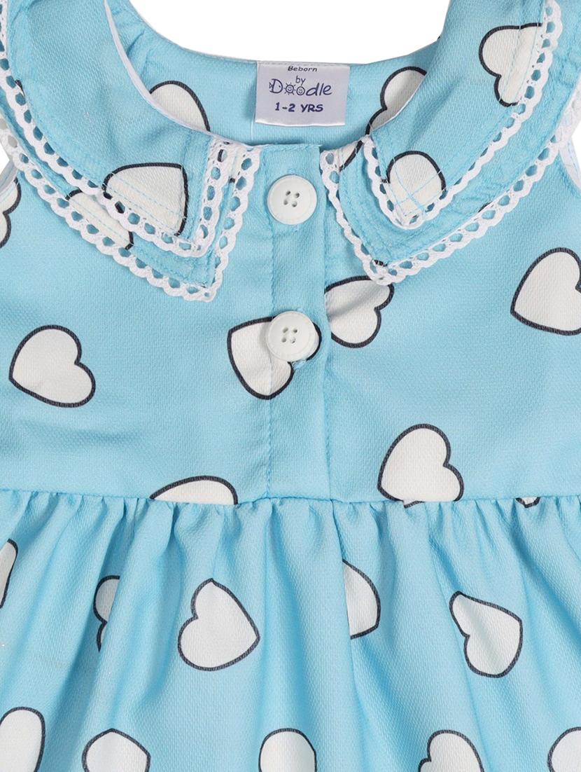 blue polyester frock - 17543626 - Zoom Image - 3