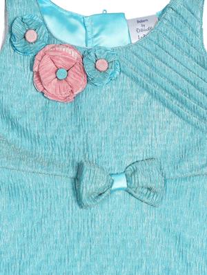 blue polyester frock - 17543631 - Standard Image - 3
