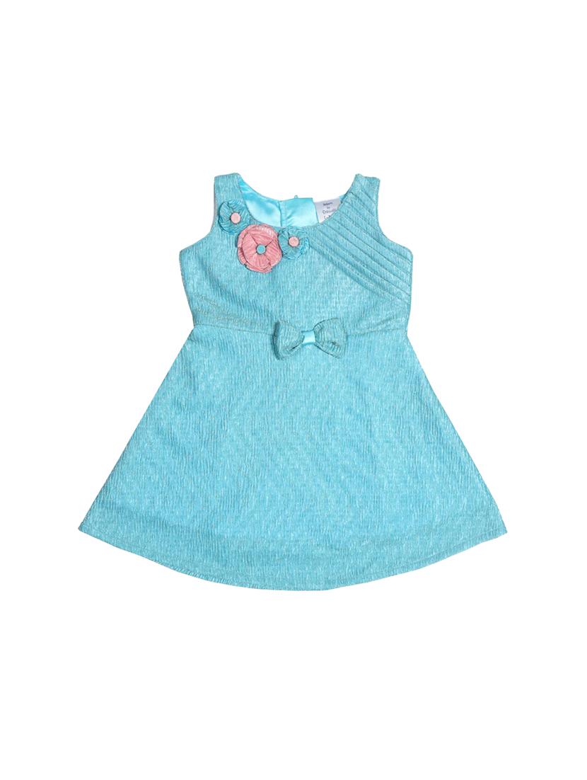 blue polyester frock - 17543631 - Zoom Image - 1