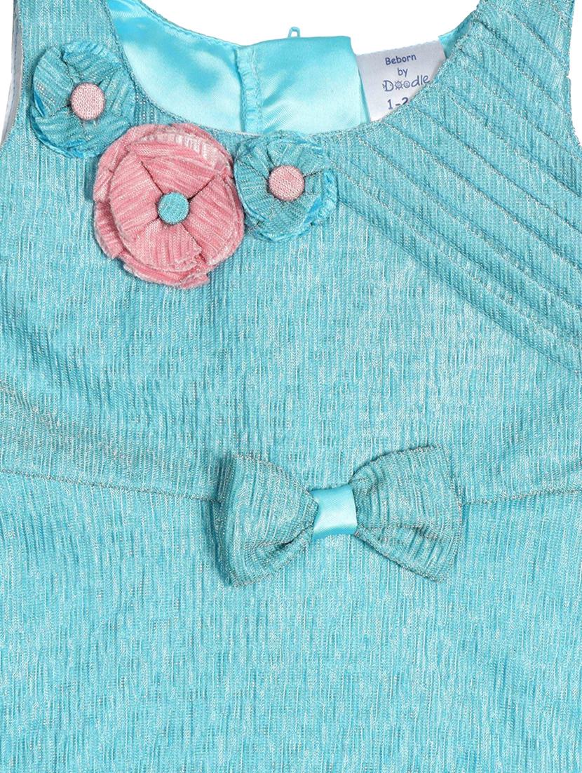 blue polyester frock - 17543631 - Zoom Image - 3