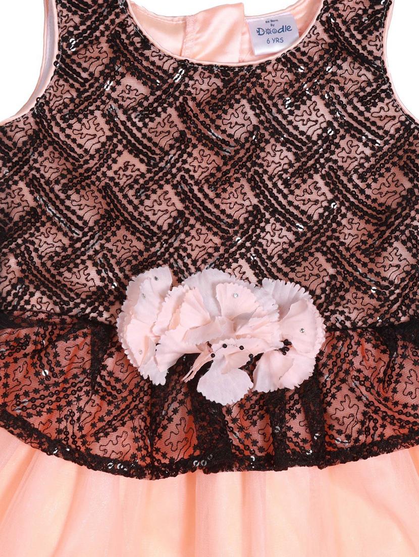 pink net frock - 17543637 - Zoom Image - 3