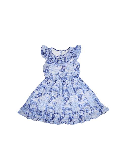 blue georgette frock - 17543641 - Standard Image - 1