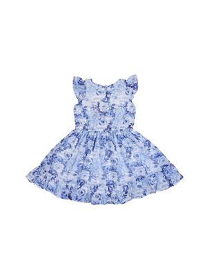 blue georgette frock - 17543641 - Standard Image - 2