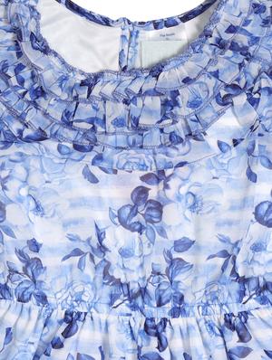 blue georgette frock - 17543641 - Standard Image - 3