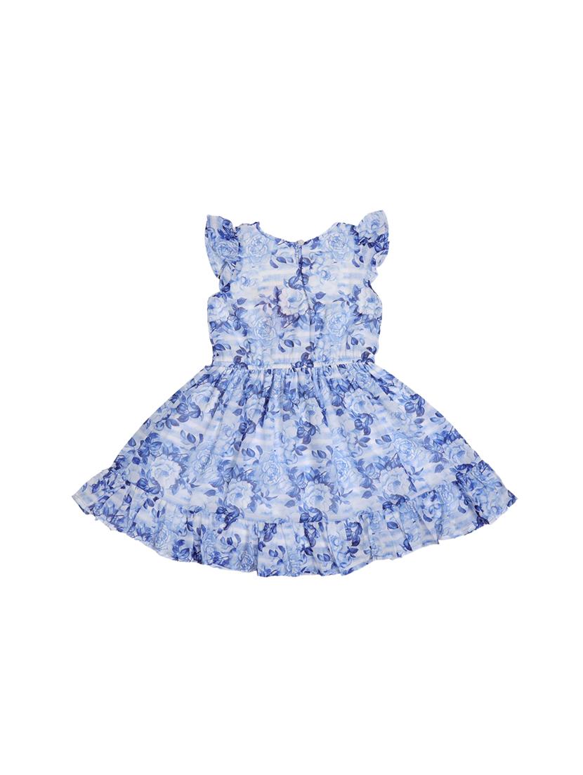 blue georgette frock - 17543641 - Zoom Image - 2