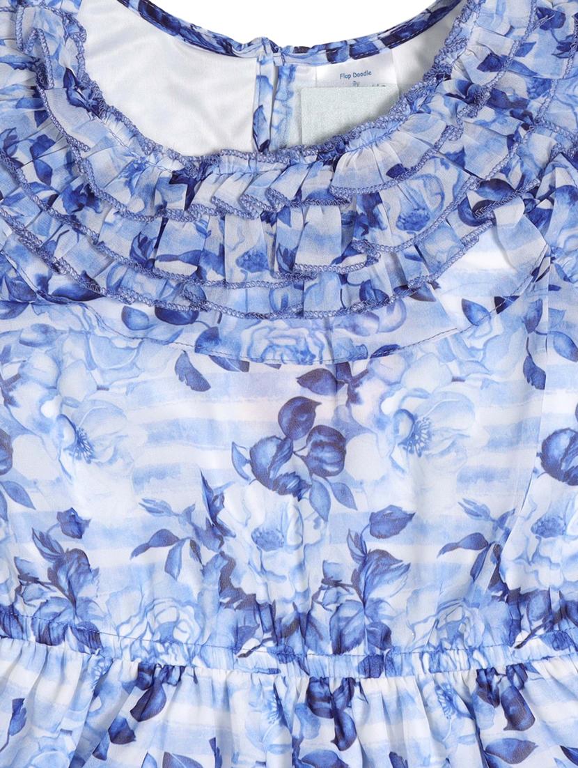 blue georgette frock - 17543641 - Zoom Image - 3