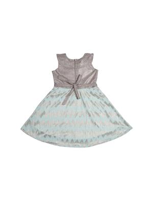 green polyester frock - 17543646 - Standard Image - 2
