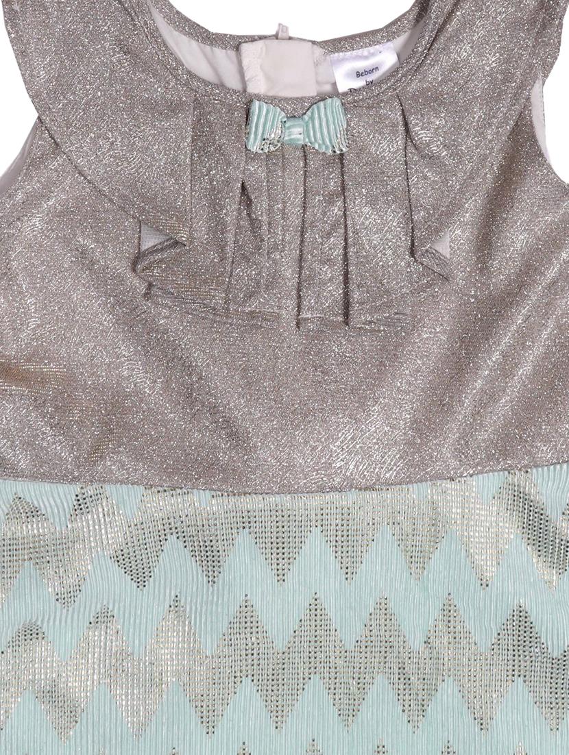 green polyester frock - 17543646 - Zoom Image - 3