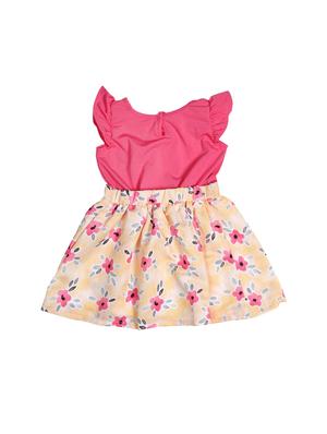 pink crepe frock - 17543648 - Standard Image - 2