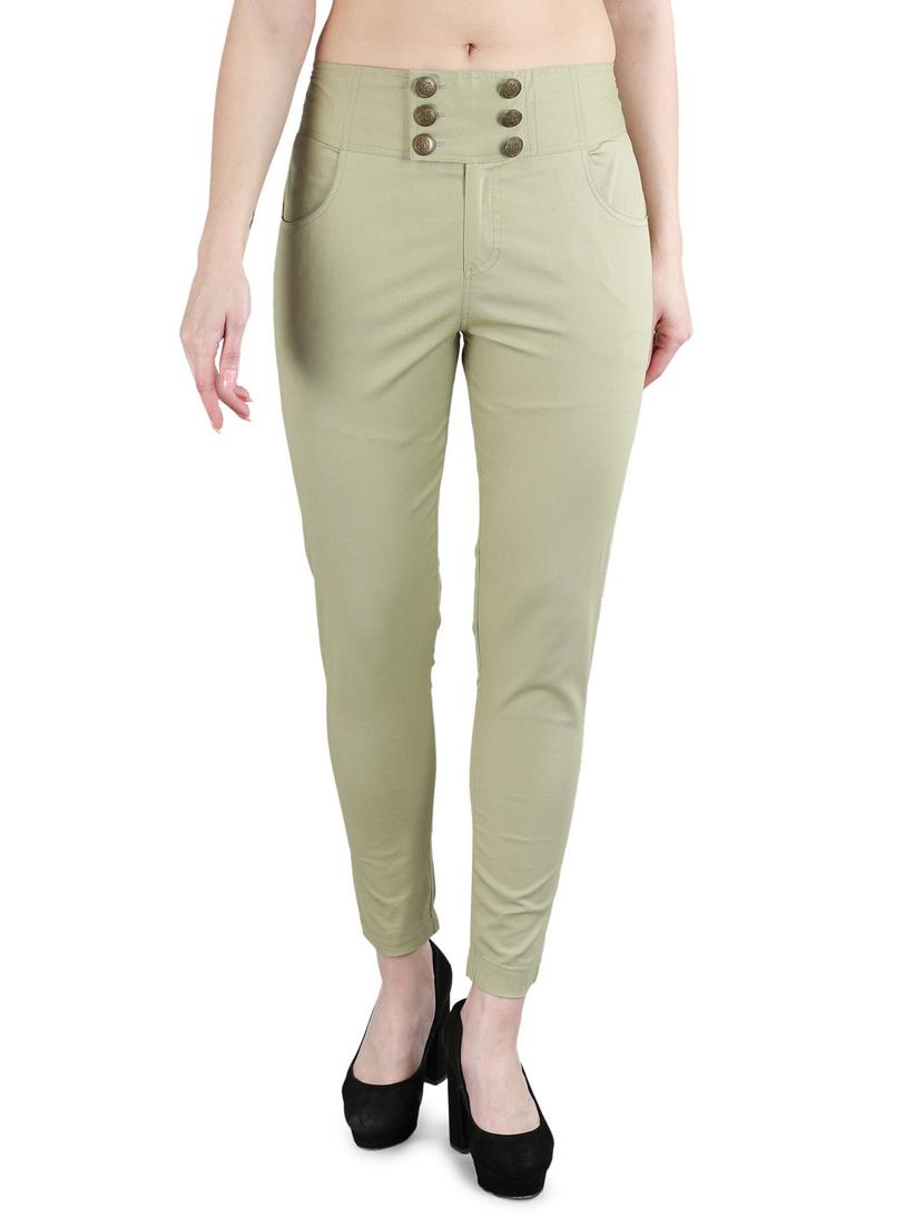 mid rise solid treggings - 17543761 - Zoom Image - 1