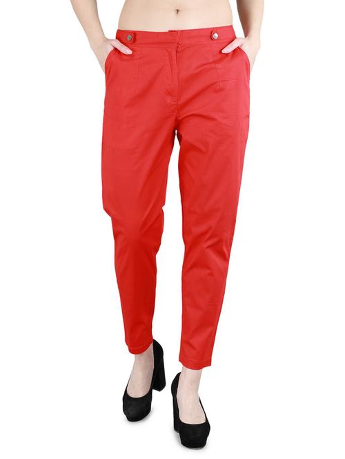 mid rise cigarette pants trouser - 17543765 - Standard Image - 1