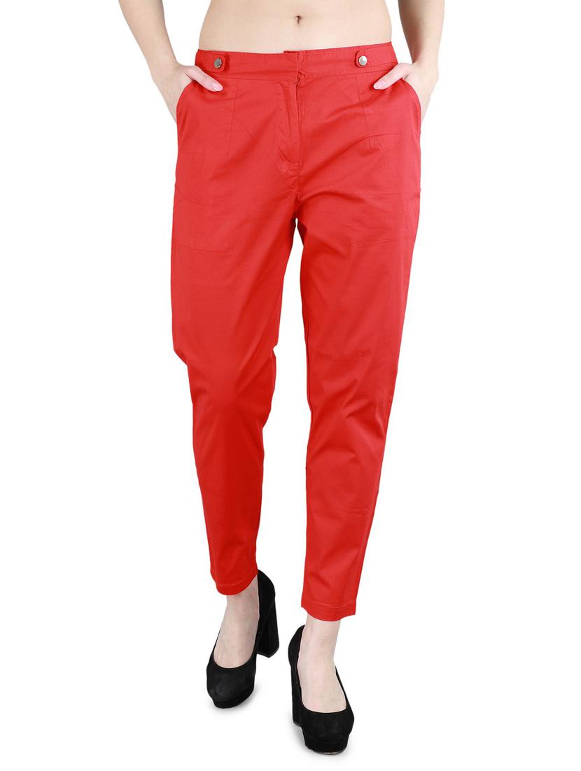 mid rise cigarette pants trouser - 17543765 - Zoom Image - 1