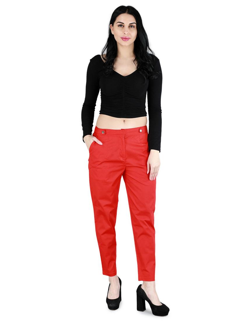 mid rise cigarette pants trouser - 17543765 - Zoom Image - 4