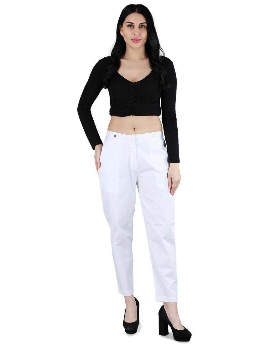 mid rise cigarette pants trouser - 17543766 - Zoom Image - 4