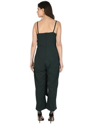 tie front full leg jumpsuit - 17543797 - Standard Image - 3