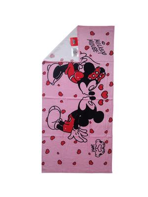 athom trendz disney mickey & minnie mouse large bath towel 300 gsm 75x150 cm - 17544079 - Standard Image - 3