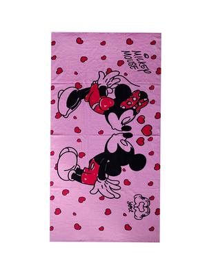 athom trendz disney mickey & minnie mouse large bath towel 300 gsm 75x150 cm - 17544079 - Standard Image - 4
