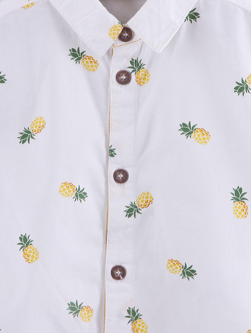 white cotton shirt - 17544088 - Zoom Image - 3