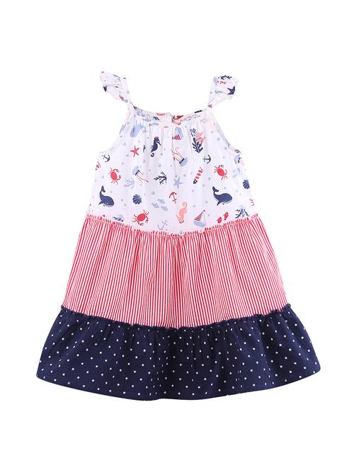 multi colored cotton frock - 17544094 - Standard Image - 1