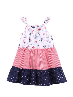 multi colored cotton frock - 17544094 - Standard Image - 2