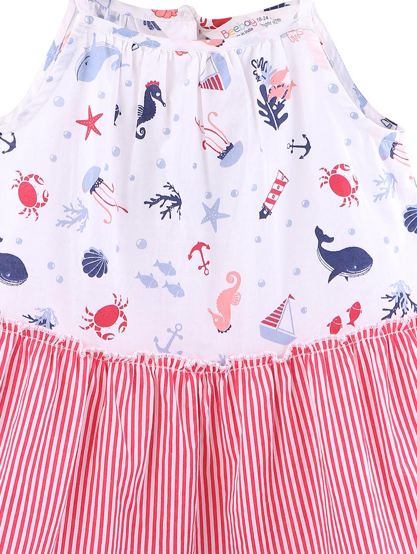 multi colored cotton frock - 17544094 - Zoom Image - 3