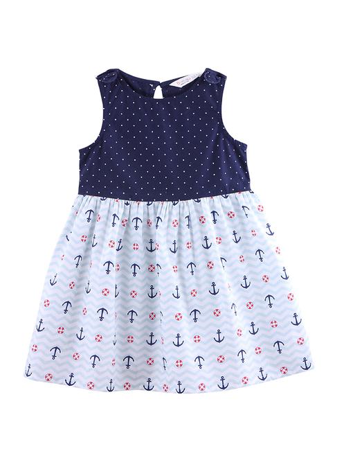 blue cotton frock - 17544095 - Standard Image - 1