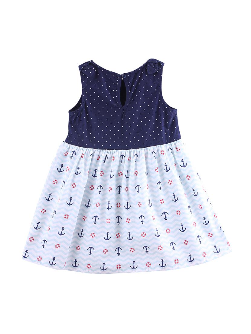blue cotton frock - 17544095 - Zoom Image - 2