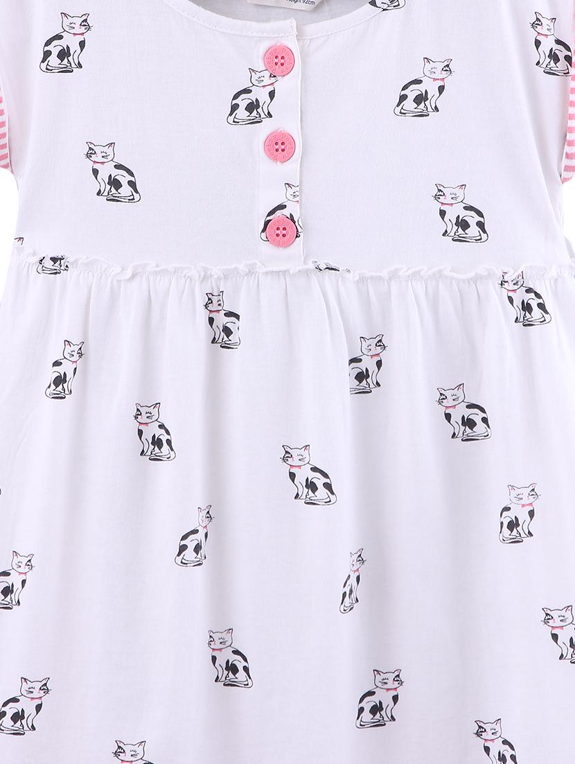 white cotton frock - 17544096 - Zoom Image - 3