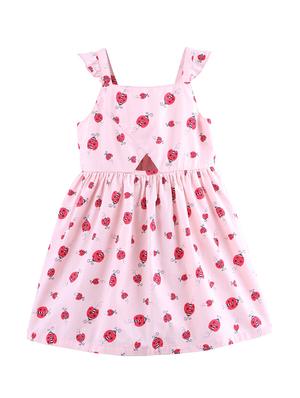 pink cotton frock - 17544098 - Standard Image - 2