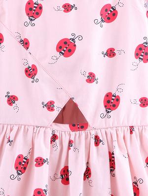 pink cotton frock - 17544098 - Standard Image - 3