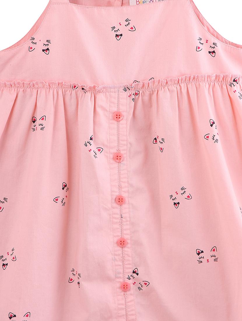 pink cotton frock - 17544099 - Zoom Image - 3