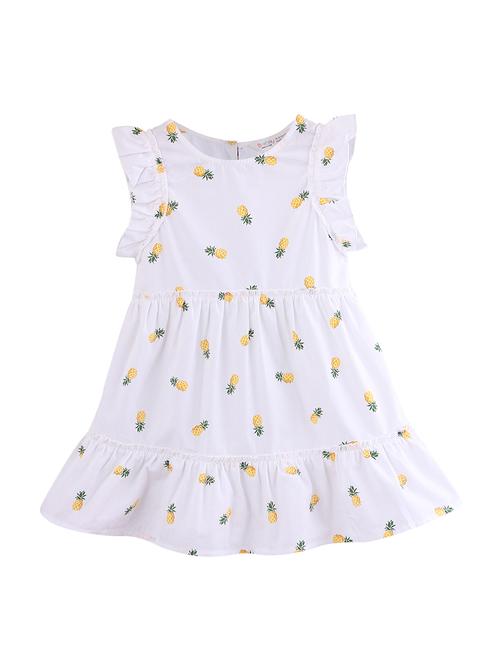 white cotton frock - 17544101 - Standard Image - 1