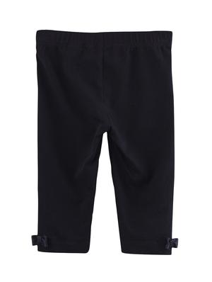 black cotton blend legging - 17544102 - Standard Image - 2