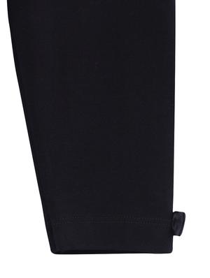 black cotton blend legging - 17544102 - Standard Image - 3