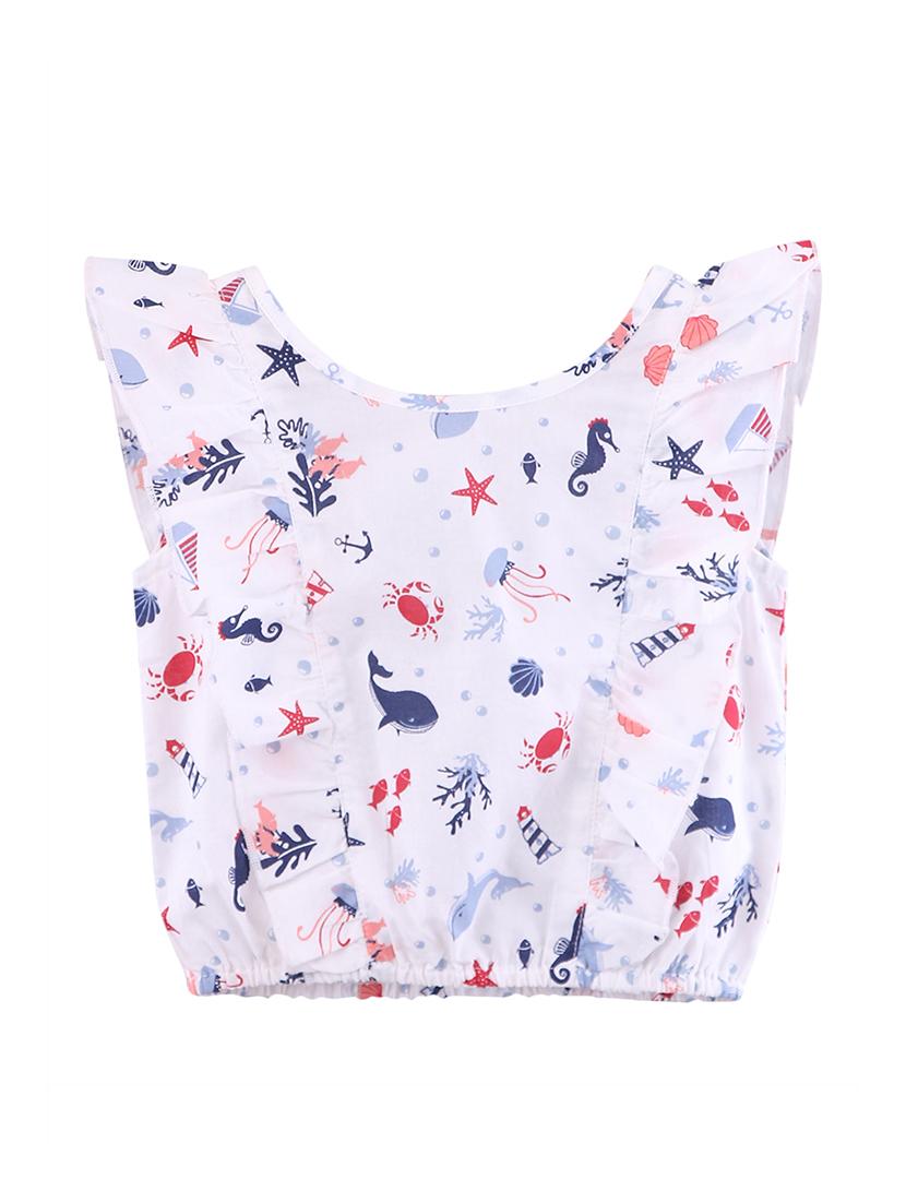 white cotton regular top - 17544107 - Zoom Image - 1