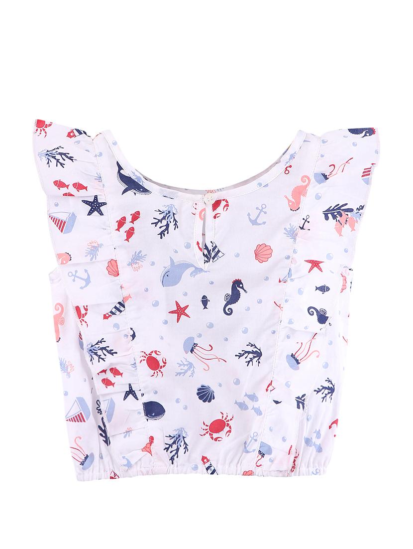white cotton regular top - 17544107 - Zoom Image - 2